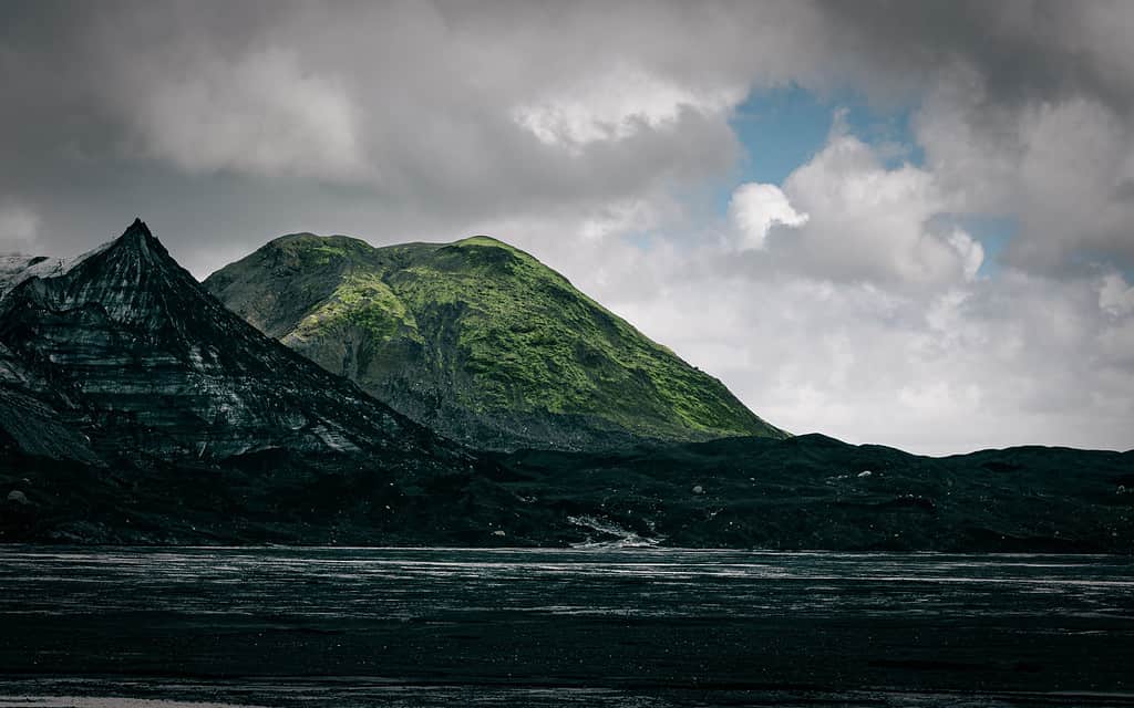 Breathtaking landscape of the Katla volcano in Iceland