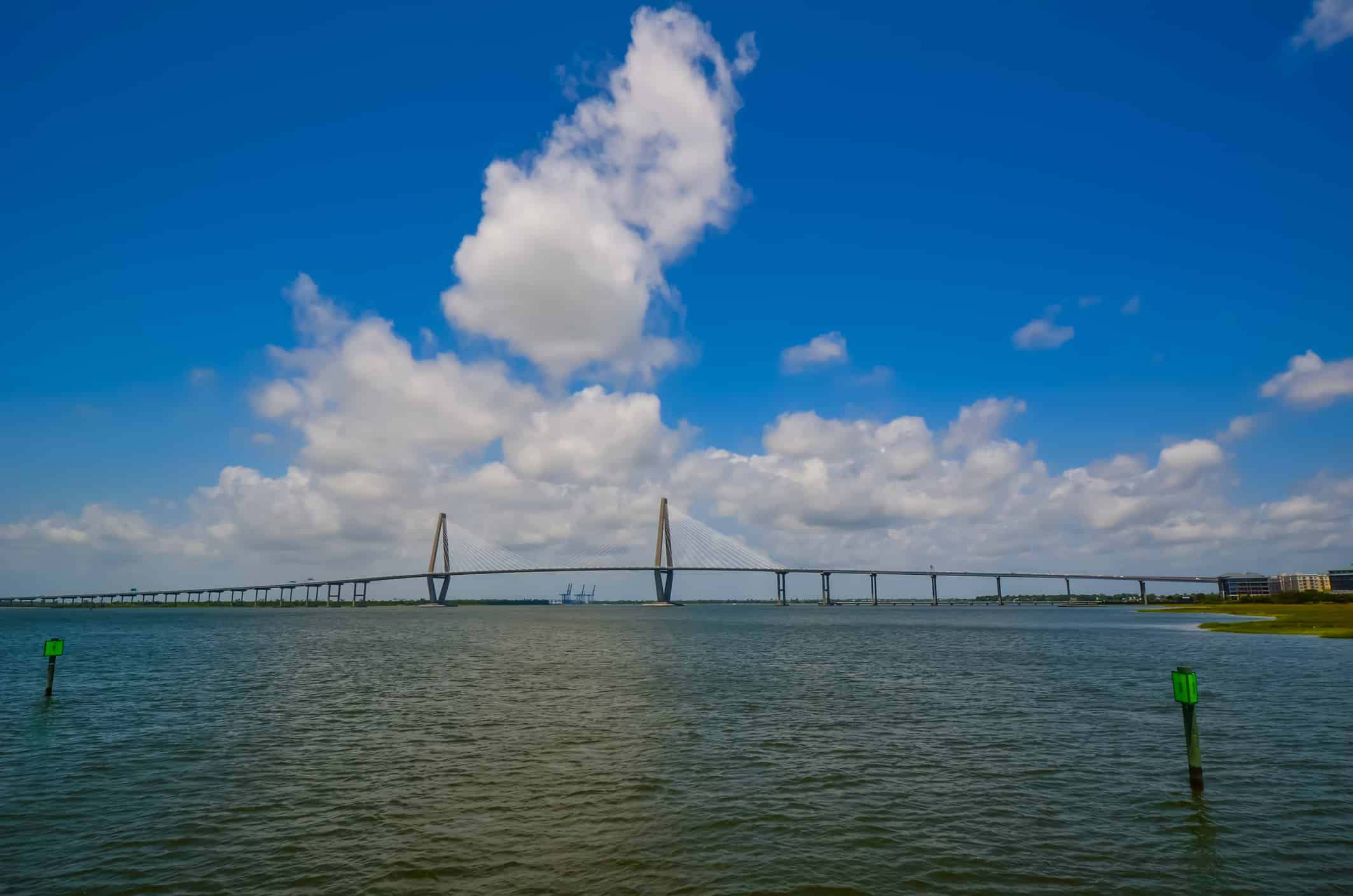 Charleston Harbor, South Carolina - Arthur Ravenel Jr Bridge