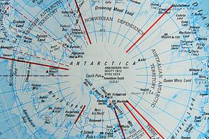 Where Is the South Pole? See Its Location on a Map and Surrounding Countries Picture