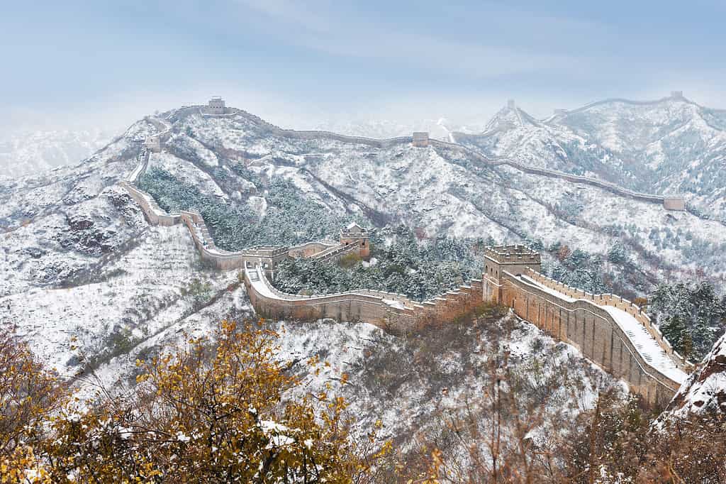 Beijing Jinshanling snow the Great Wall