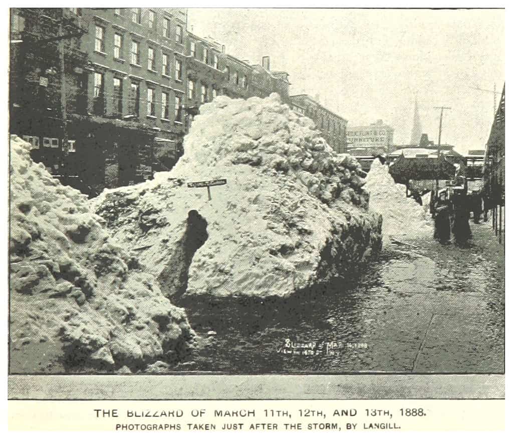New York City blizzard in 1888.