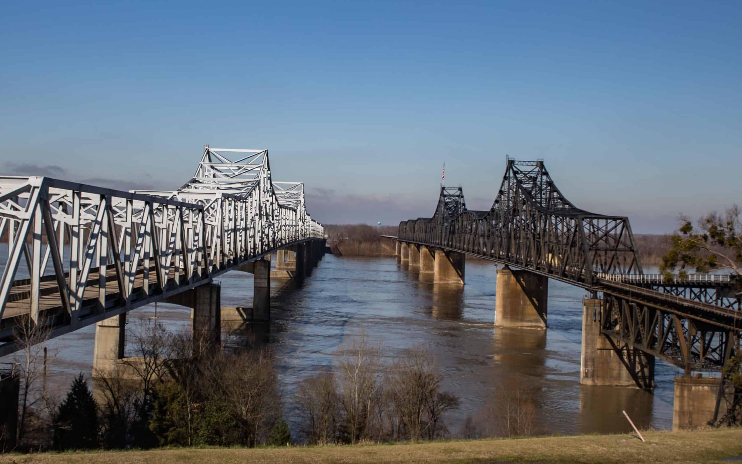 Mississippi River Bridge in Vicksburg, Mississippi
