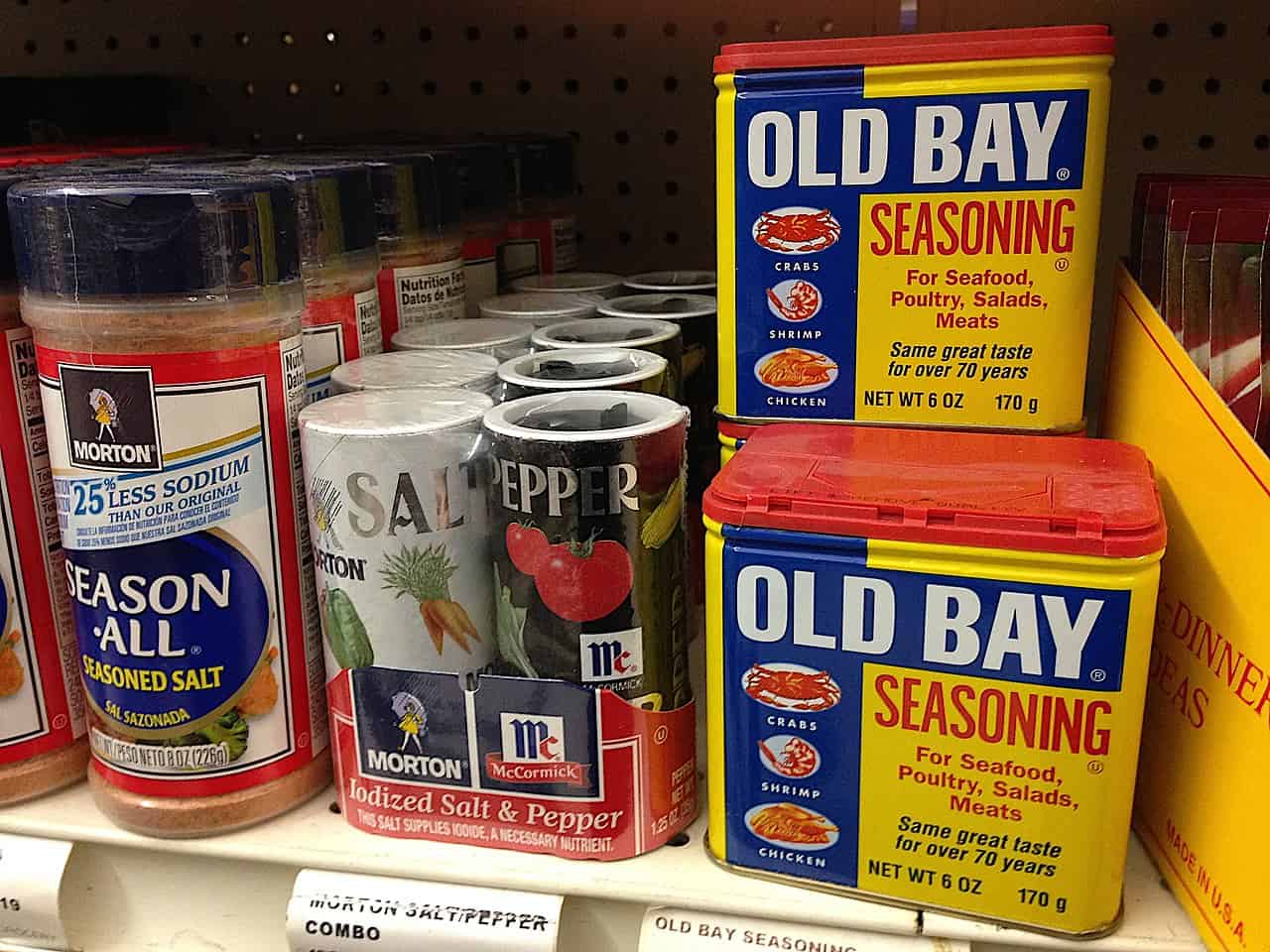 Old Bay Seasoning can be found easily in many supermarkets, especially in Maryland.