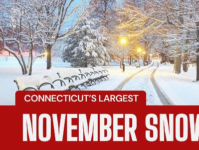 A This Is the Biggest November Snowstorm to Ever Hit Connecticut