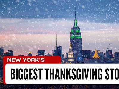 A The Biggest Thanksgiving Blizzard to Ever Slam New York State