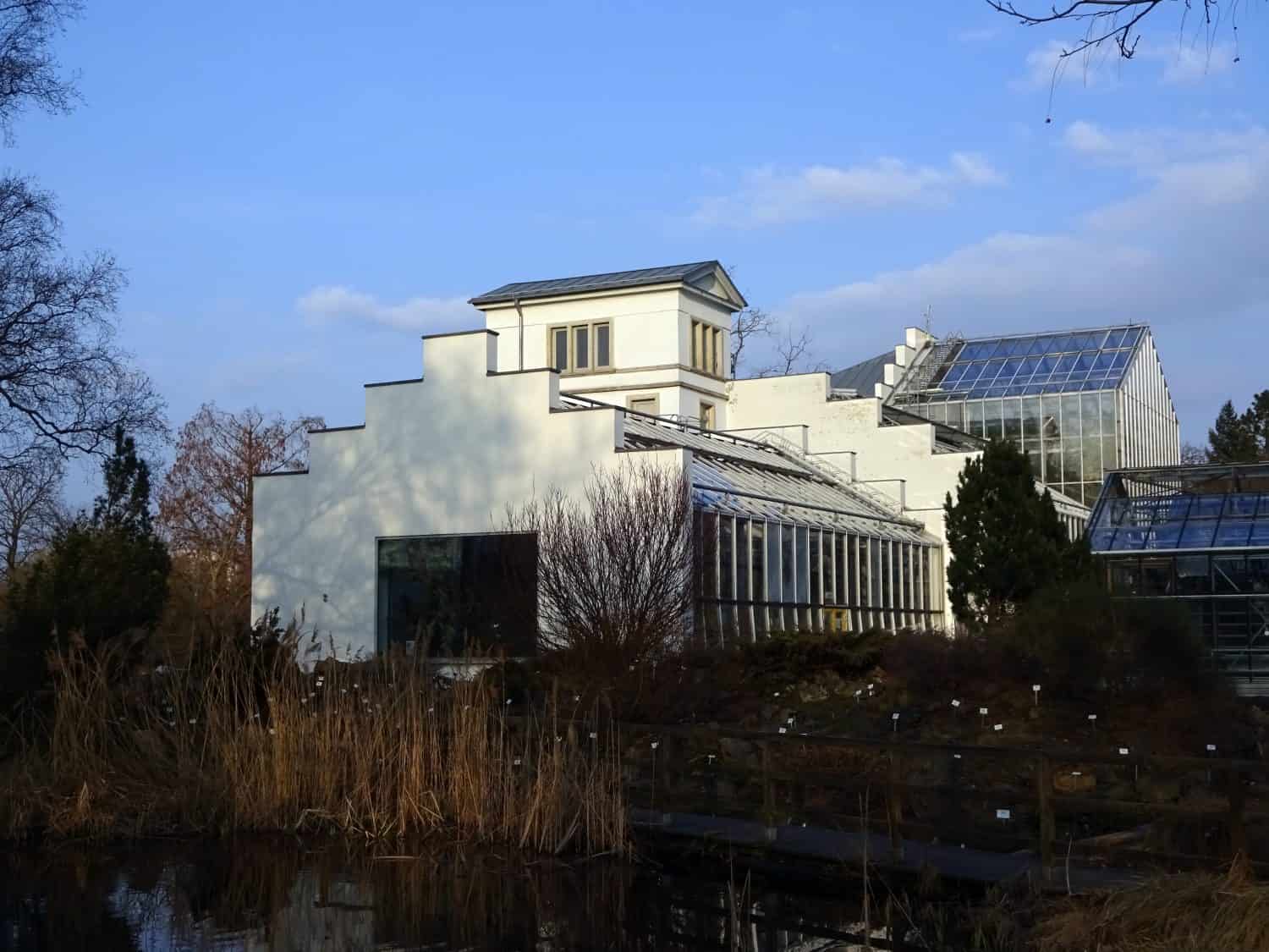Building of the botanical garden in Leipzig 2017