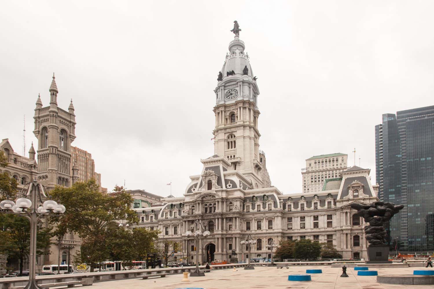Philadelphia City Hall is the house of government for the city of Philadelphia, Pennsylvania.