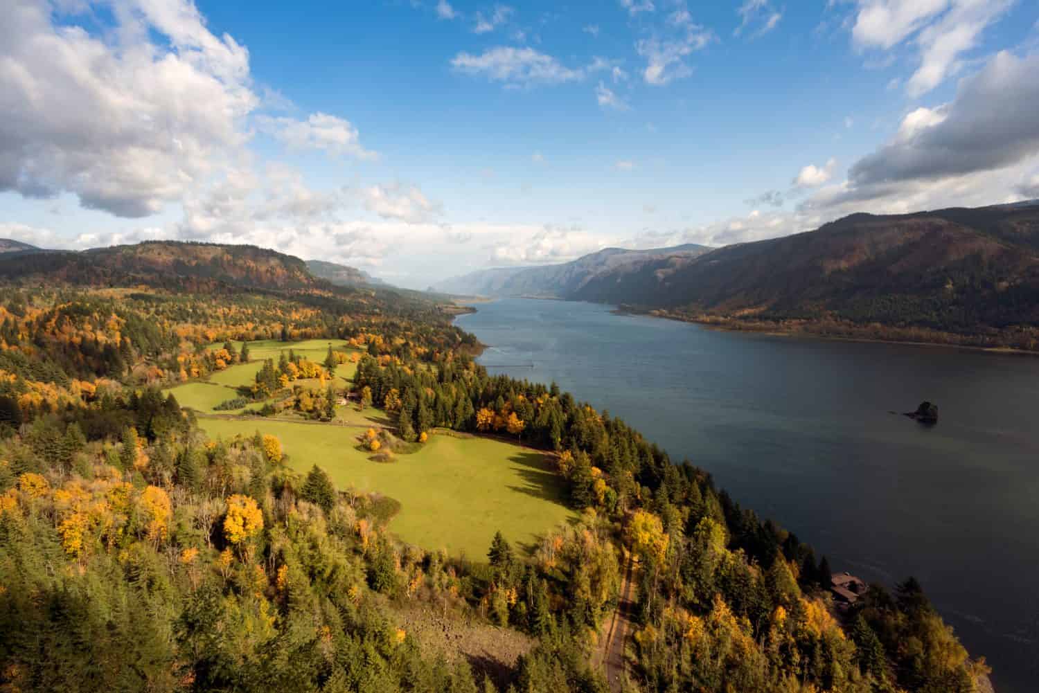 Autumn has arrived in the Columbia Gorge.  This was taken from the Cape Horn overlook near Washougal, Washington.  