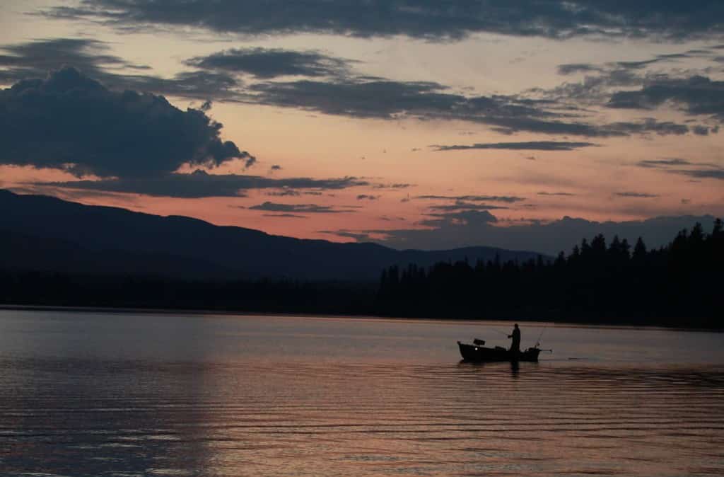 Fishing on Seeley Lake Montana