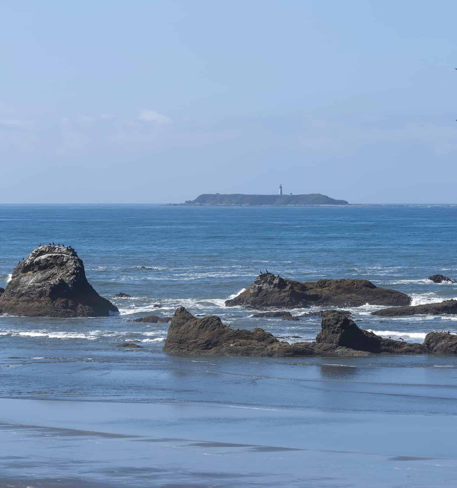 Destruction Island Lighthouse off the Pacific Coast