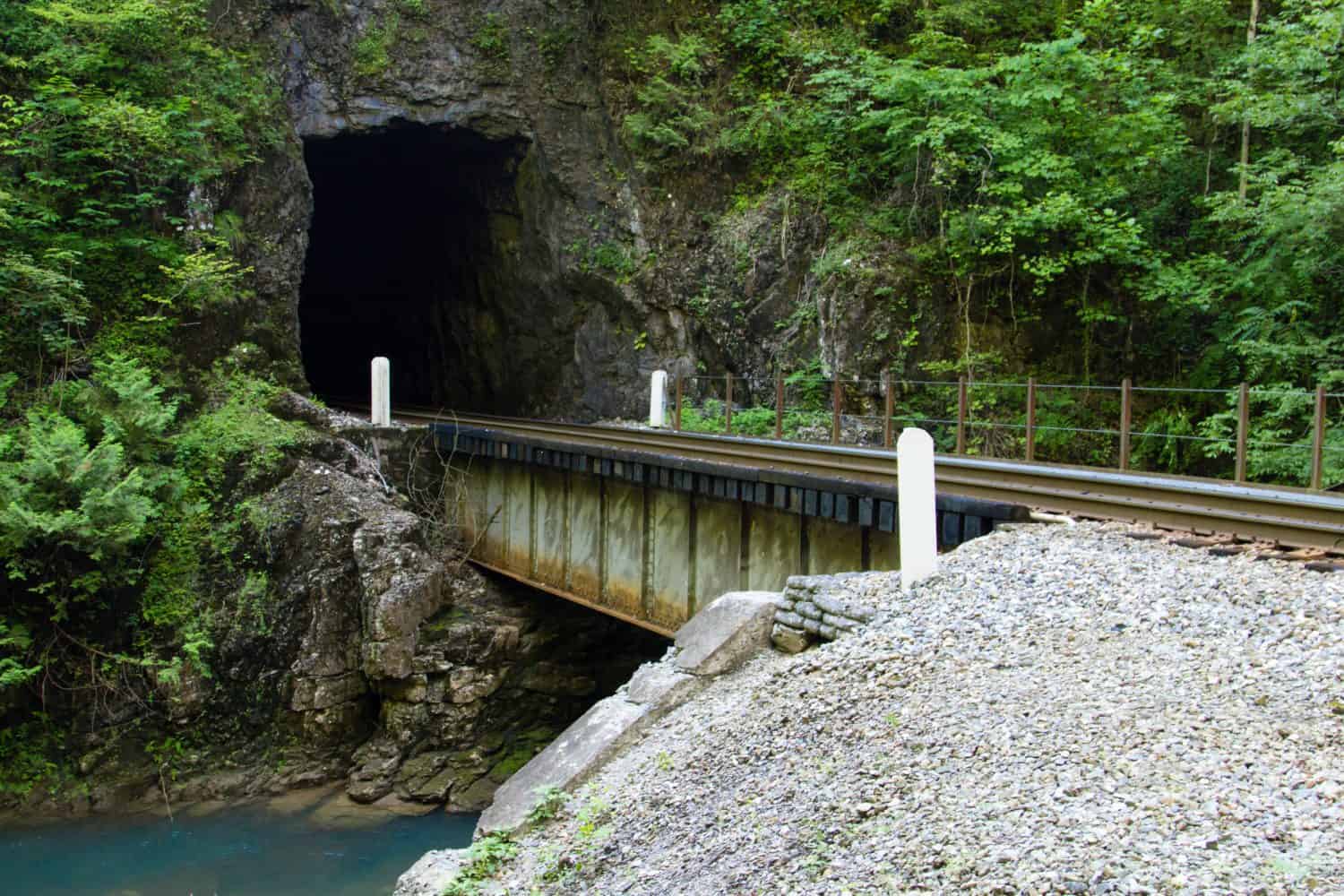 Natural Tunnel railroad tunnel is the namesake and centerpiece of the Natural Tunnel State Park in state of Virginia.
