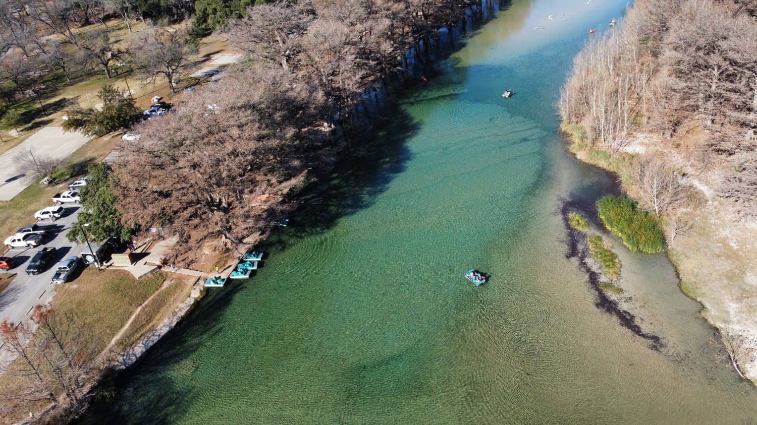 Frio River from a drones view 