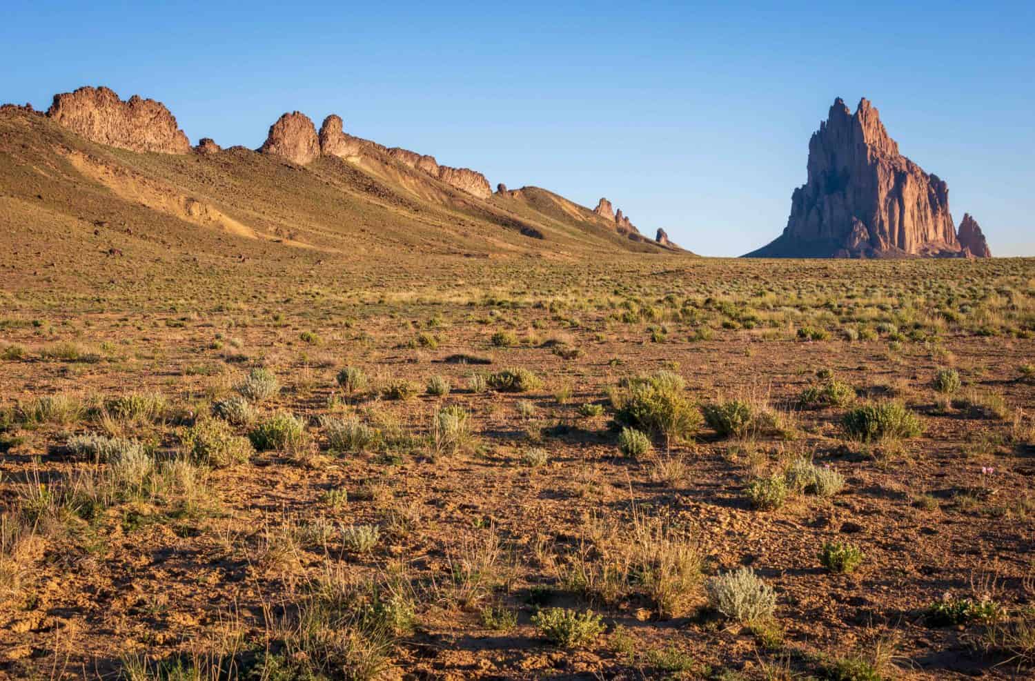 Shiprock iin the Navajo Nation, San Juan County, New Mexico