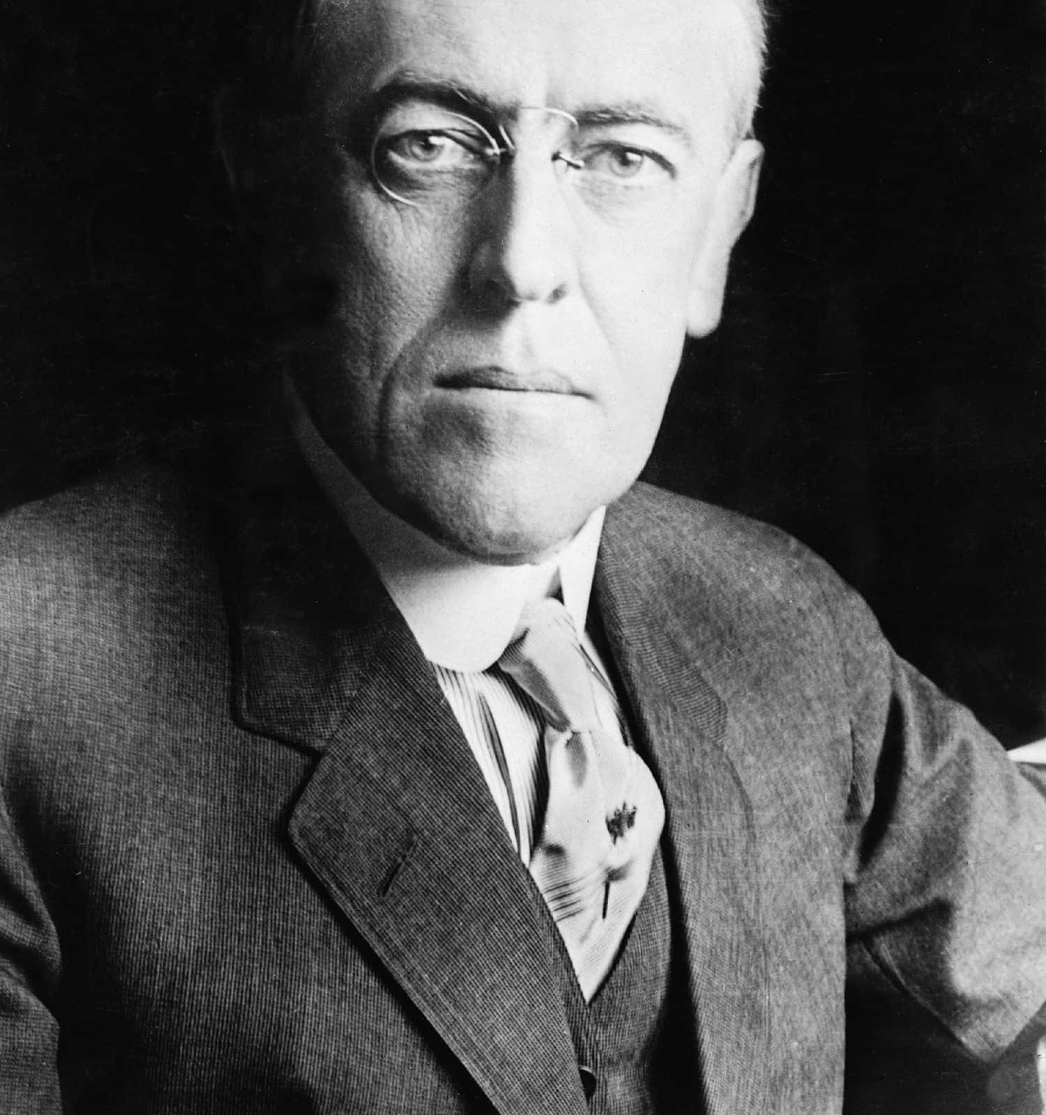 President Woodrow Wilson (1856-1924) in 1916 portrait.