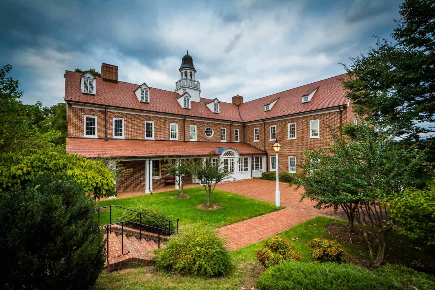 Building at Salem College, in Winston-Salem, North Carolina.