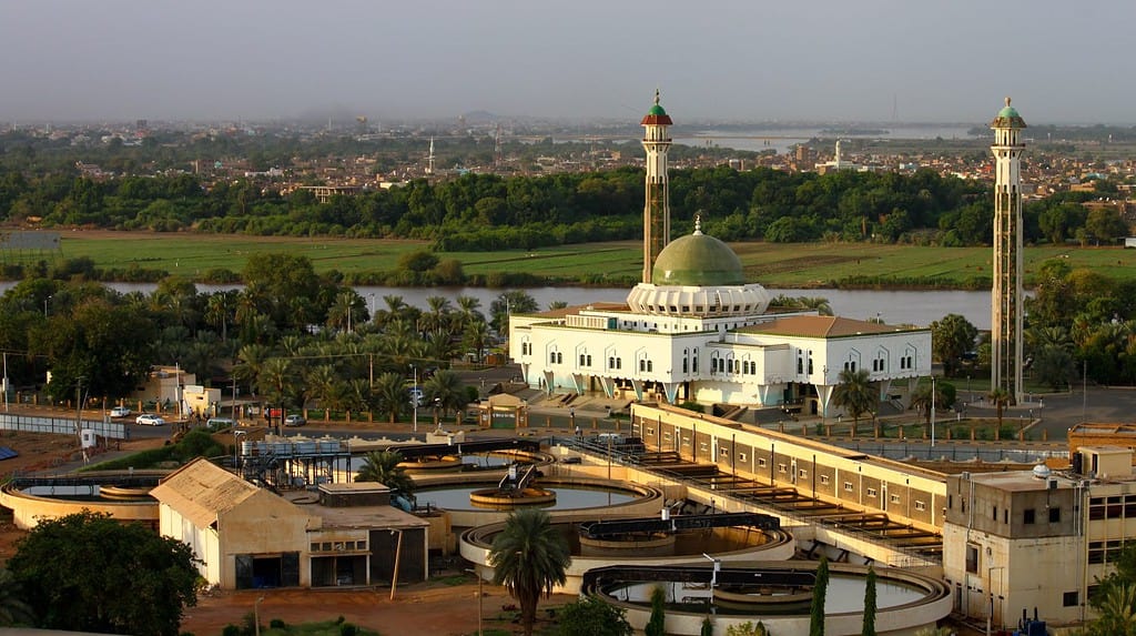 Al-Mogran Mosque, Khartoum, Sudan.
