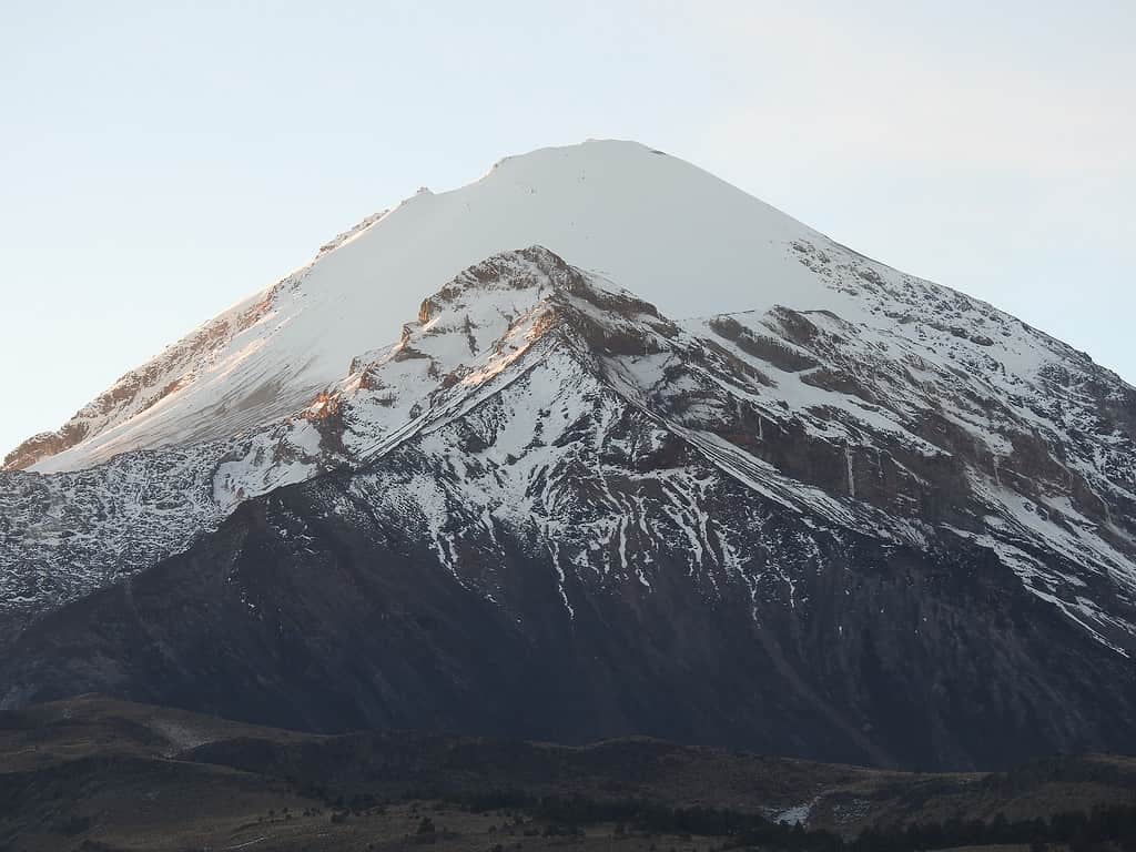Jamapa Glacier, the last glacier of Pico de Orizaba