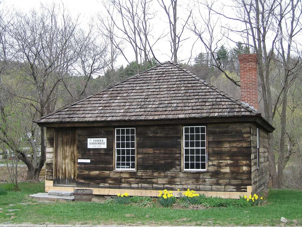 log cabin schoolhouse