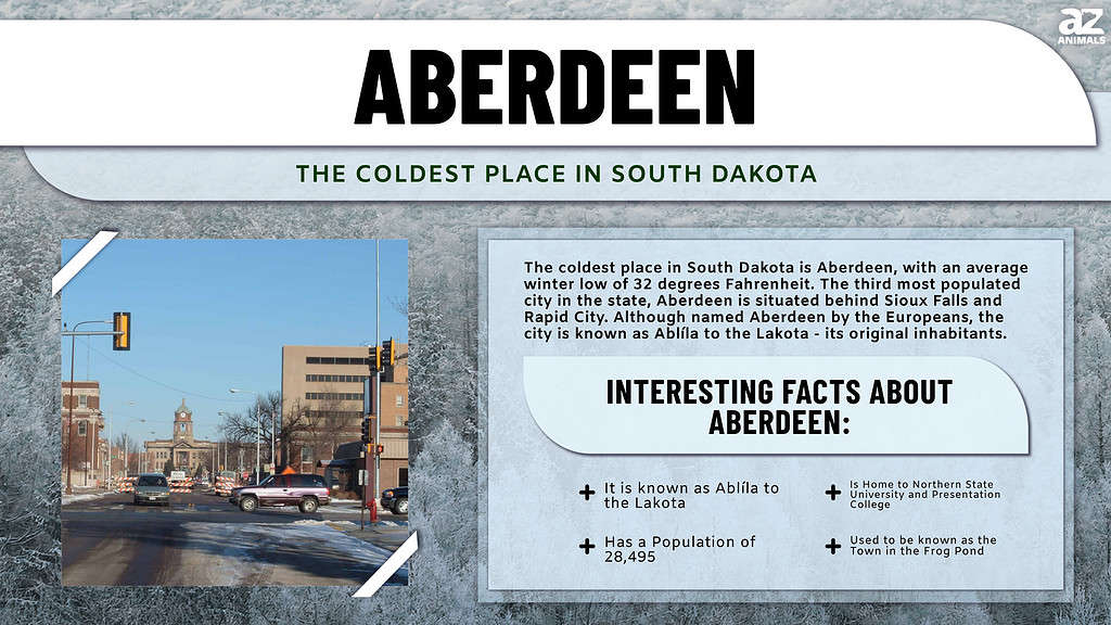 Aberdeen, the Coldest Place in South Dakota
