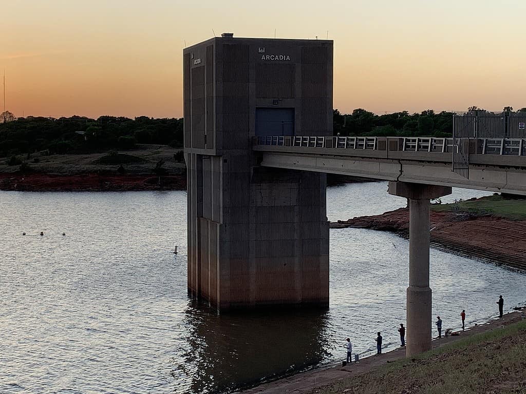 Arcadia Lake Dam, Edmond, Oklahoma