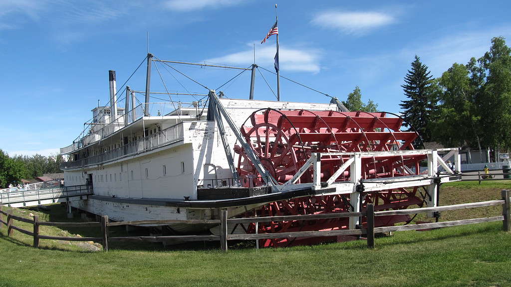 The SS Nenana sternwheel paddle ship at Pioneer Park in Fairbanks, Alaska