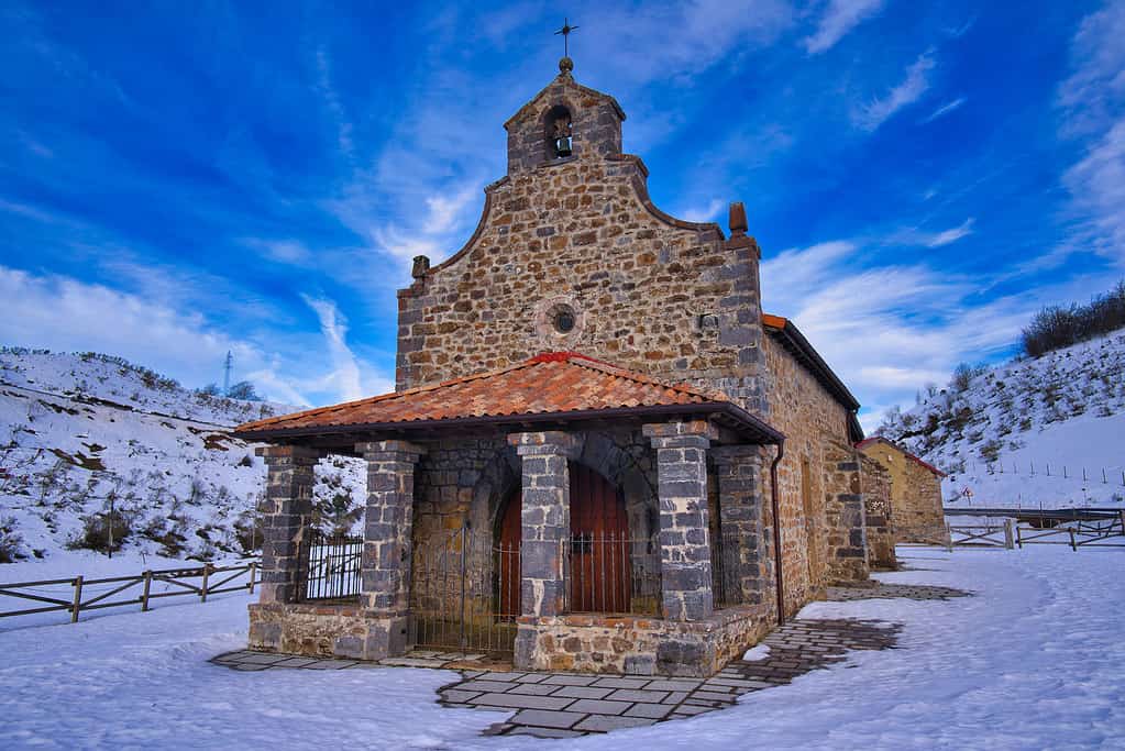 Mountain church, province of Leon, Spain.
