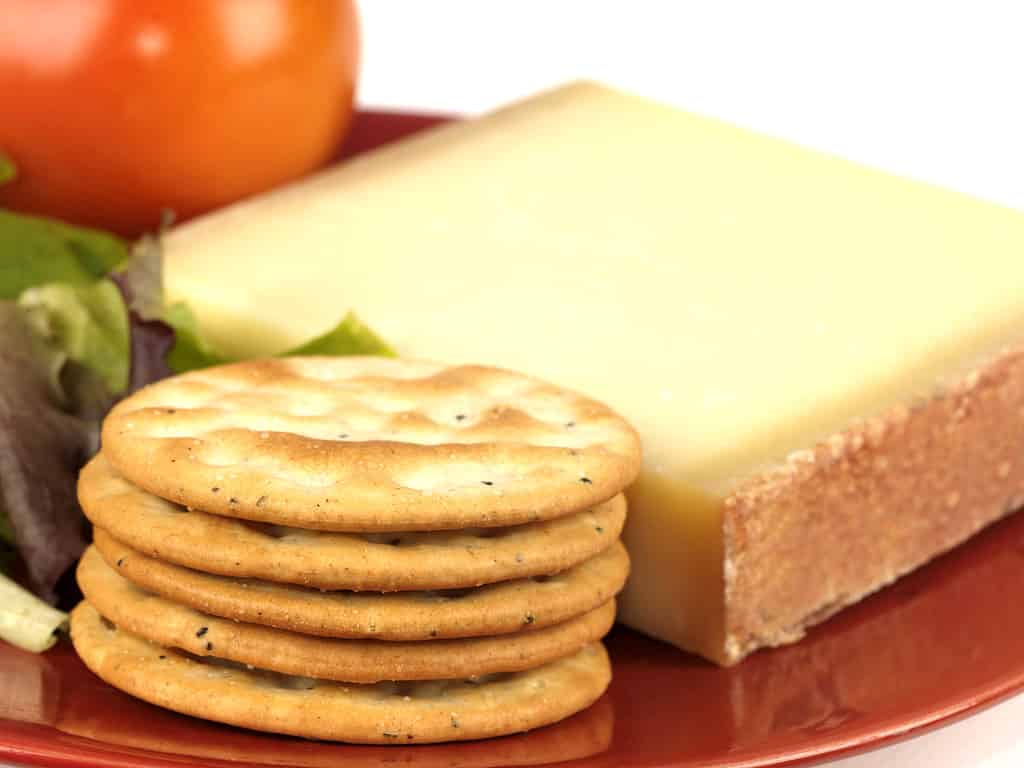 Plate of Kaltbach Cave Aged Gruyere Cheese