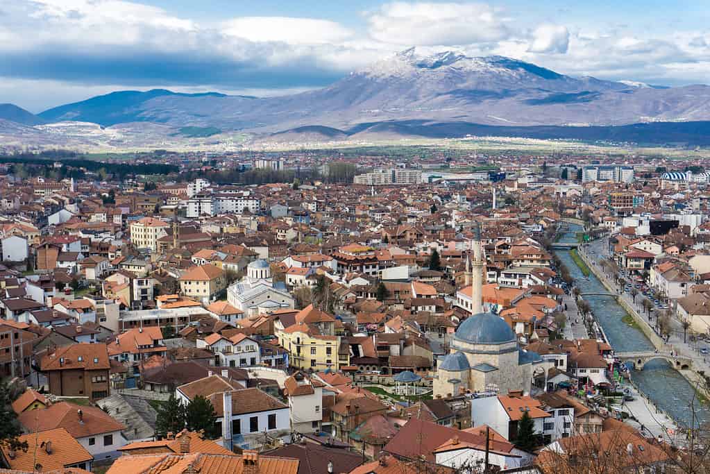Cityscape of Prizren, Kosovo