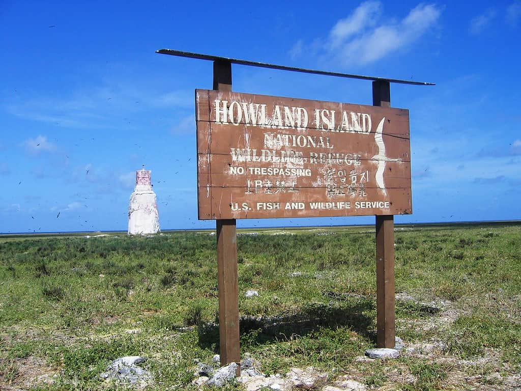 Howland Island off the coast of Honolulu