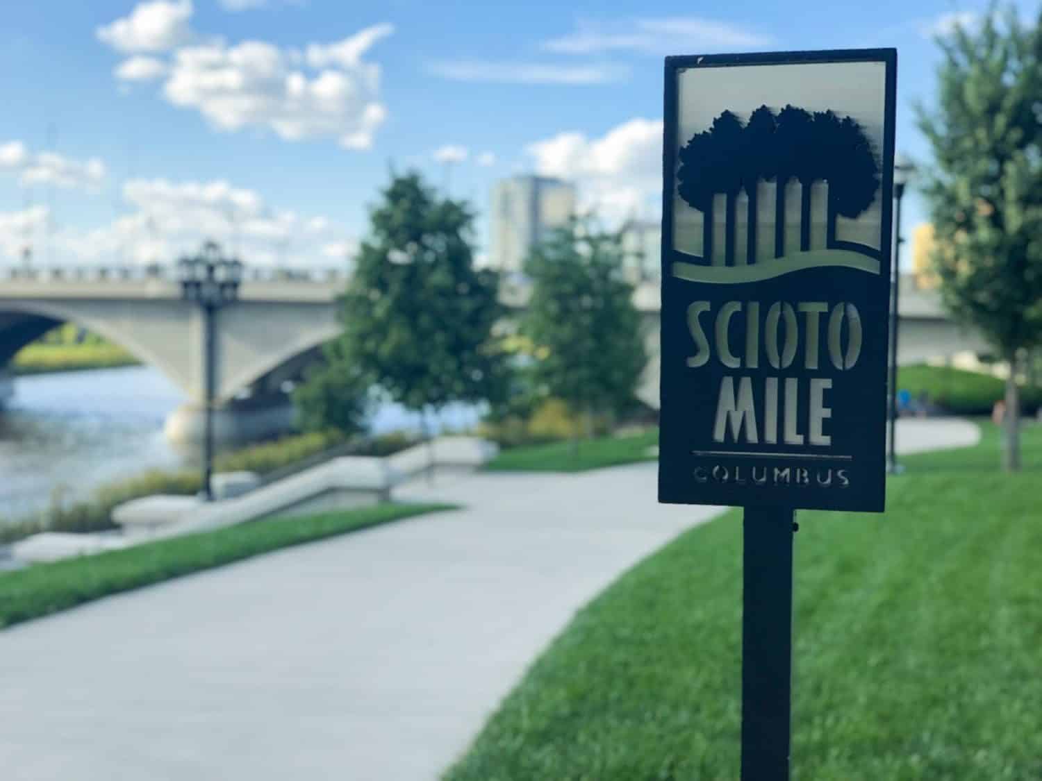 Scioto Mile sign