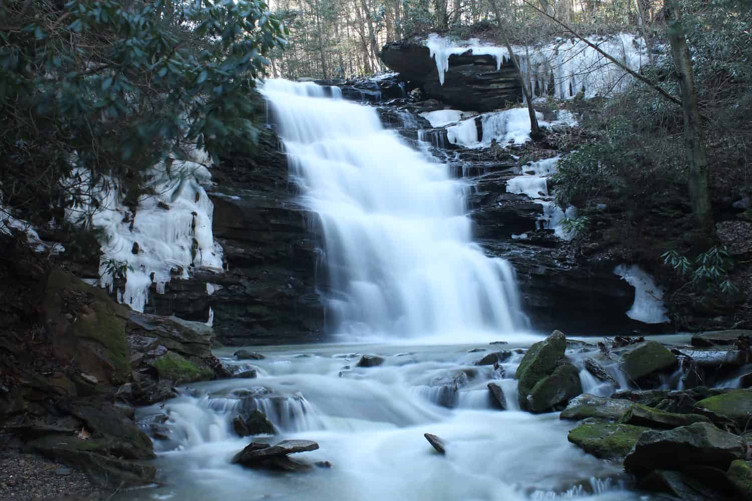 Winter Waterfall Somerset County, PA