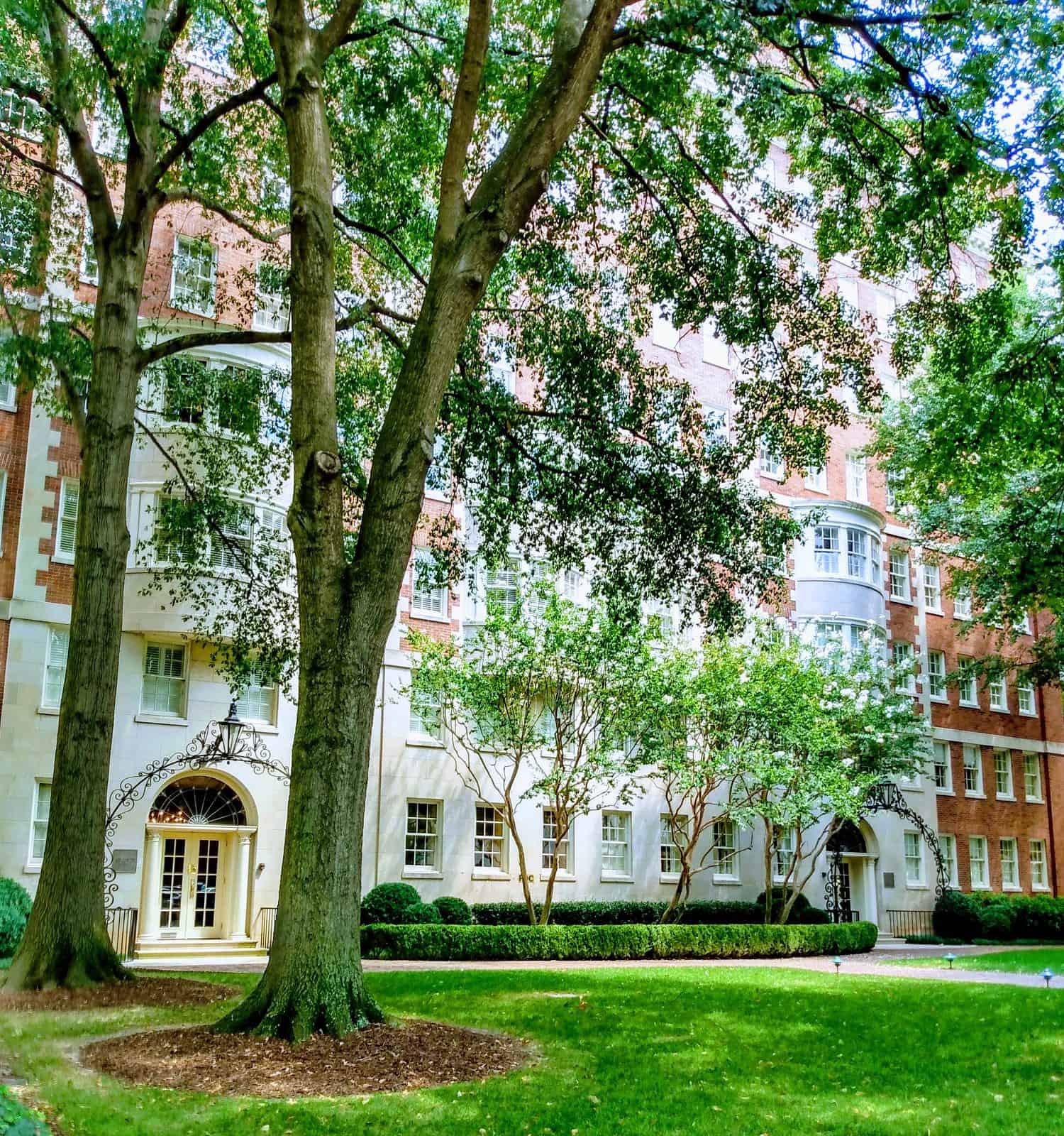 A beautiful day on Atlanta Georgia's Emory University campus.