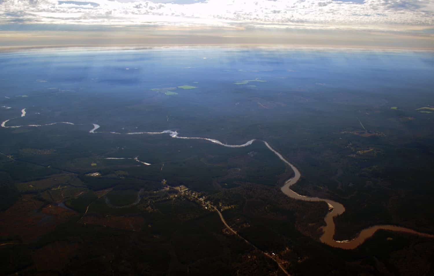 Conecuh River Brewton Alabama Aerial 