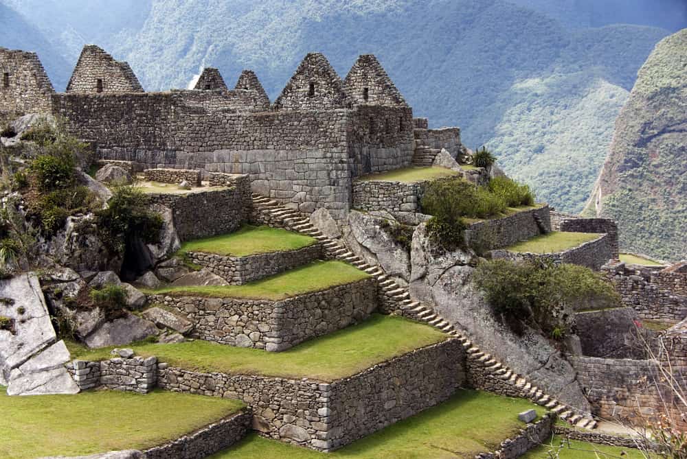 Machu Pichu ancient ruins. Detail.