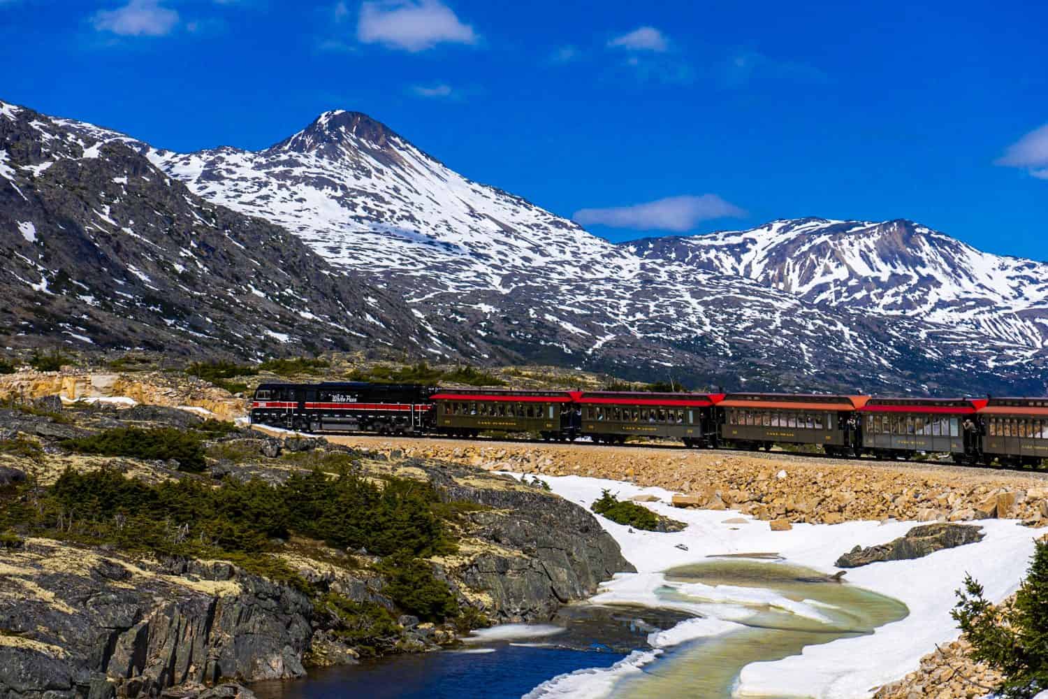 White Pass and Yukon Railroad in Skagway, Alaska