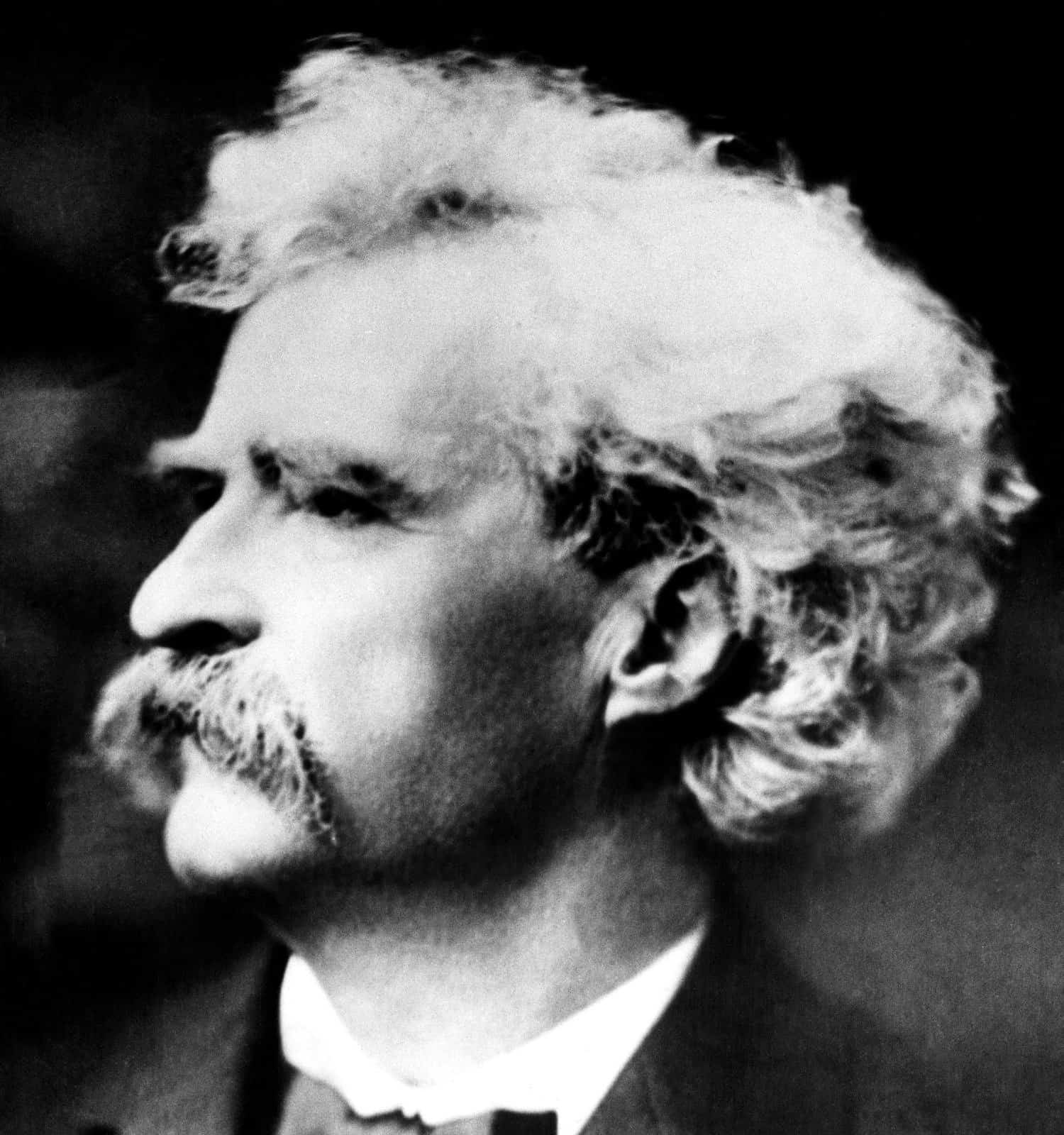 American writer Mark Twain, (aka Samuel Clemens), (1835-1910), c. 1900.