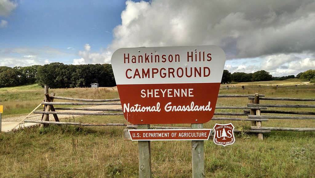 Hankinson Hills Campground Sign, Sheyenne National Grassland, North Dakota