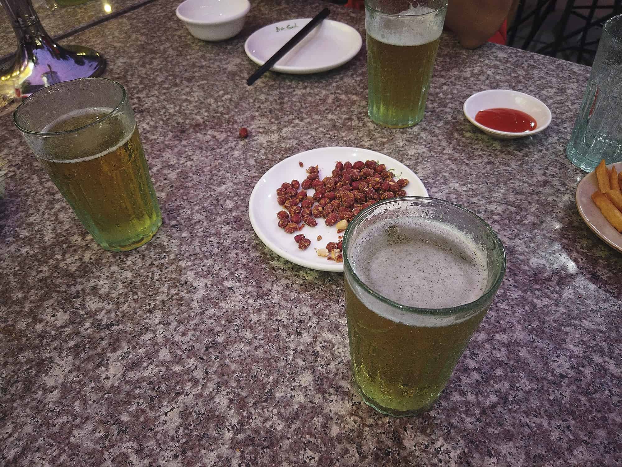 Hoi Beer in Hanoi, Vietnam