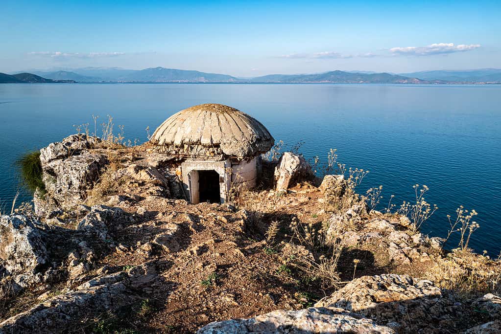 View over the Lake Ohrid, Albania