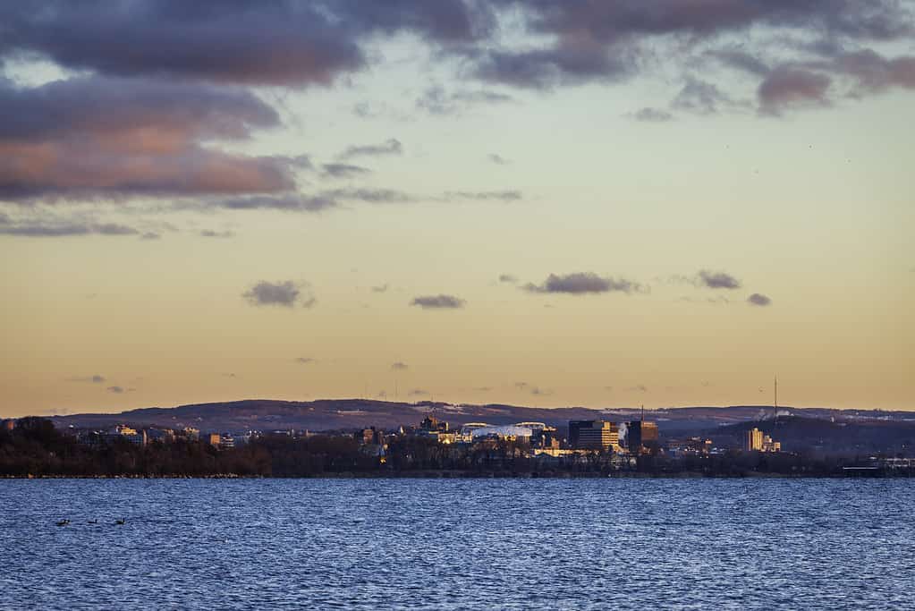 Sunset, Onondaga lake, Syracuse