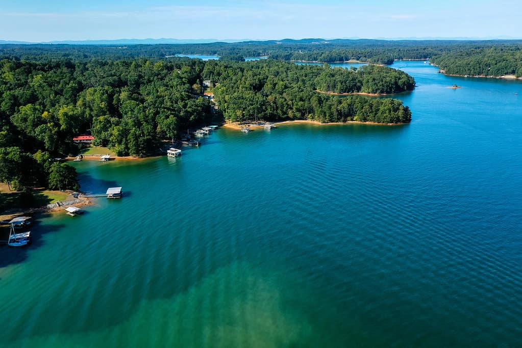 Aerial view of Lake Lanier