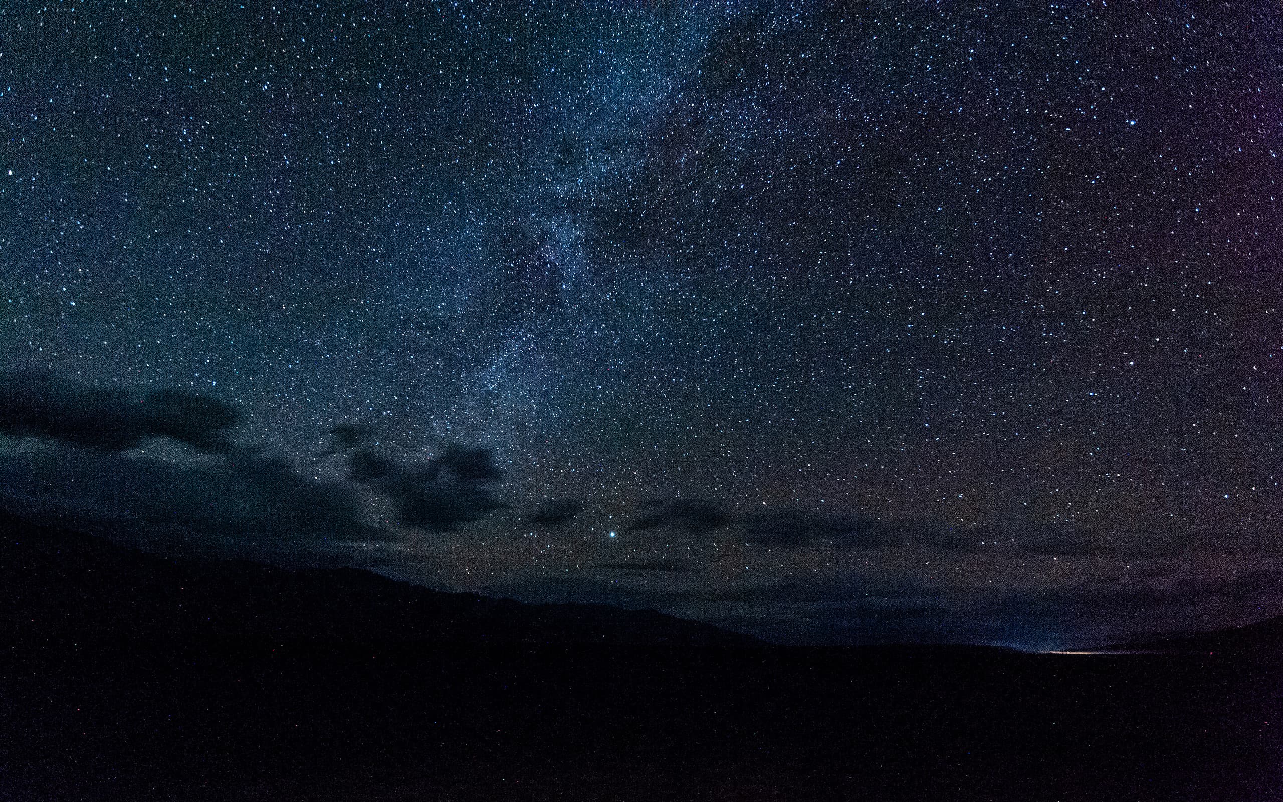 Night Sky over death valley