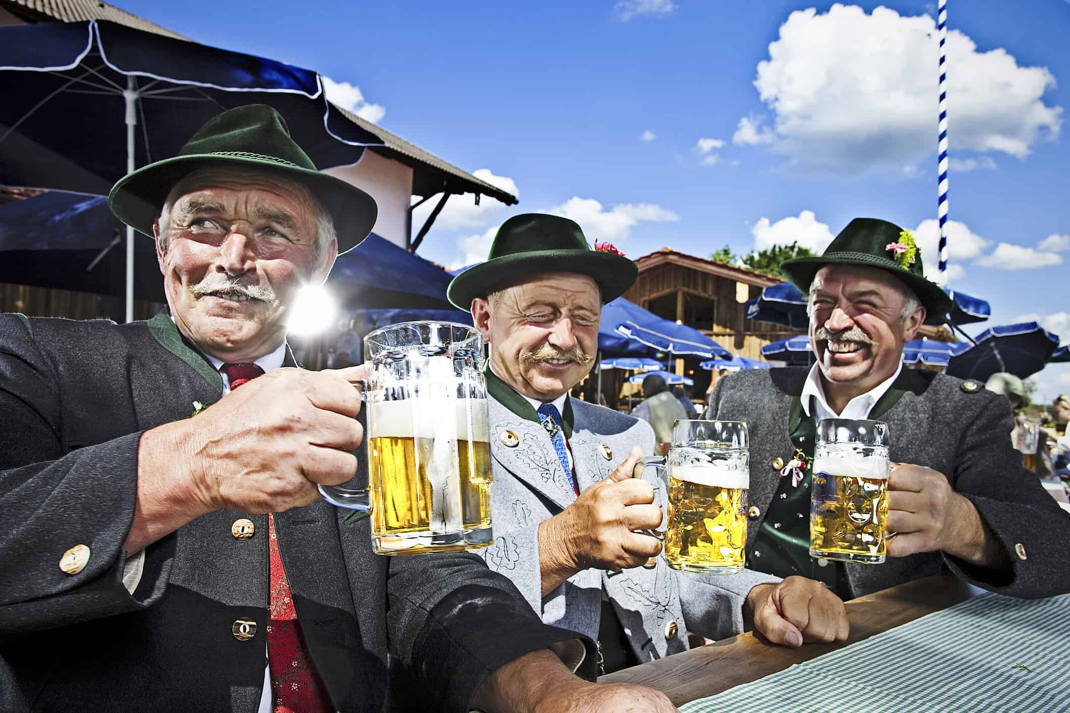 Bavarians In The Beergarden