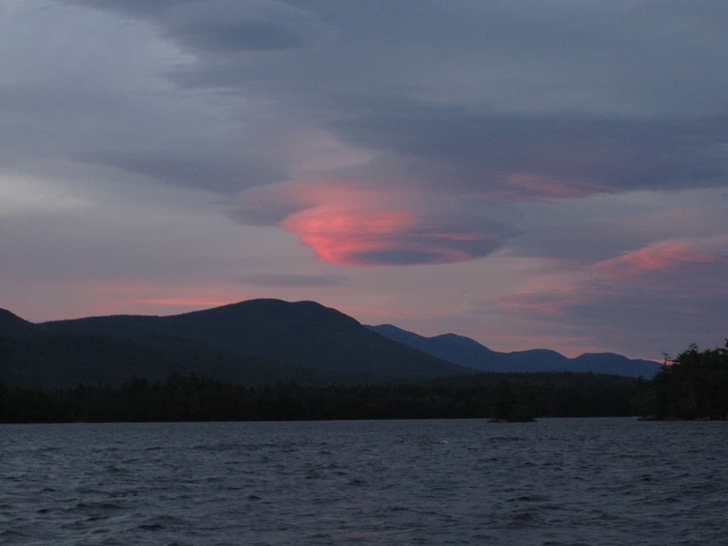 Lenticular cloud over Squam Lake New Hampshire