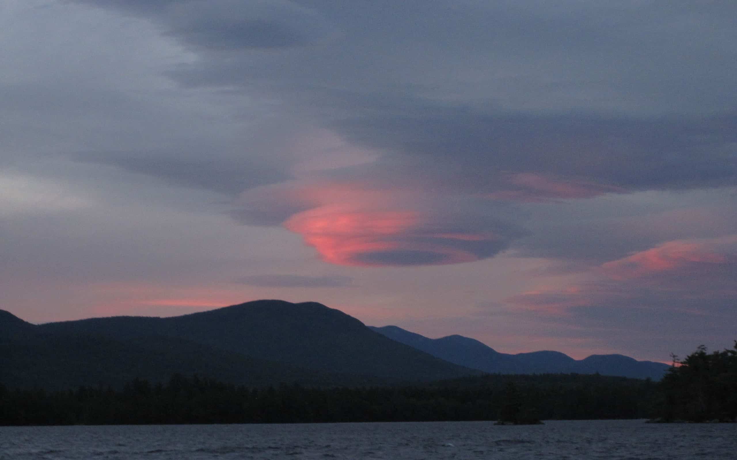 Lenticular cloud over Squam Lake New Hampshire