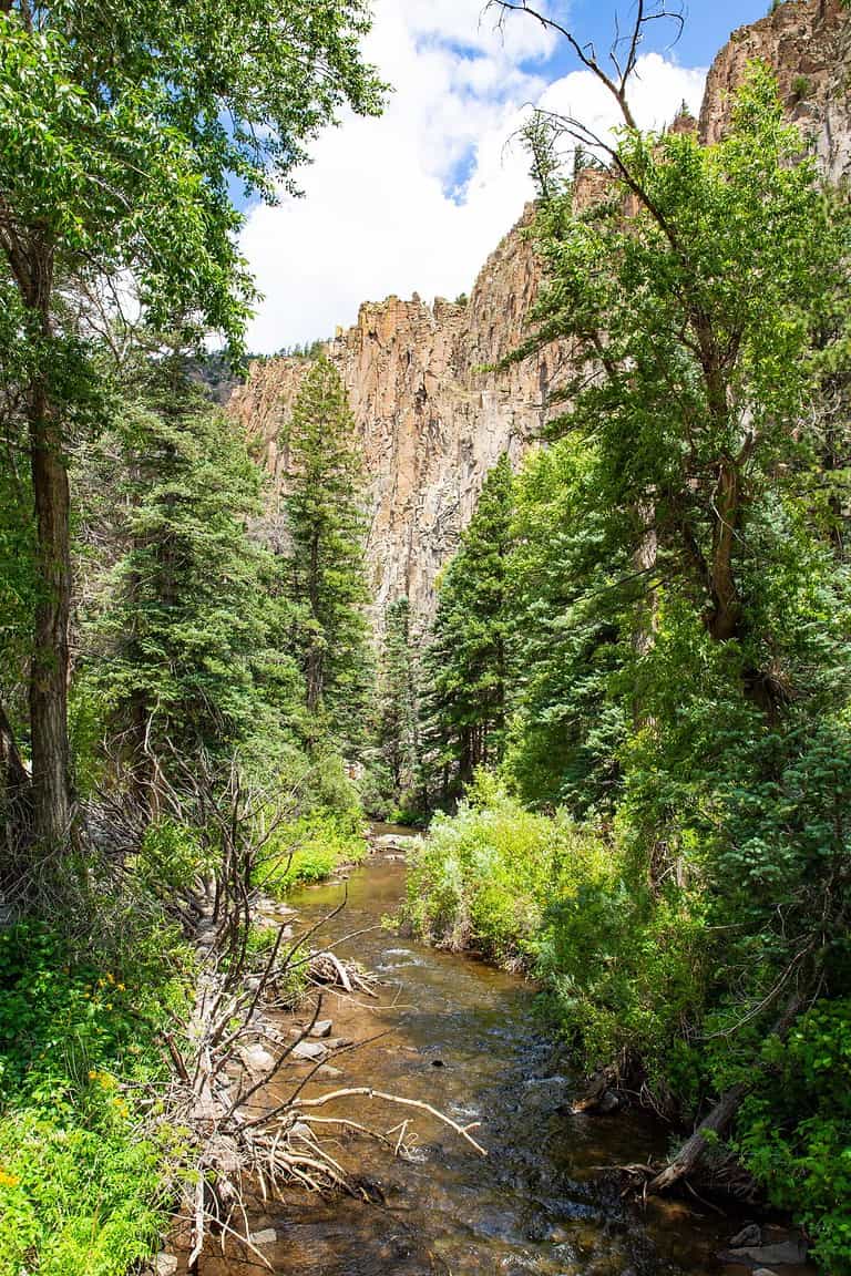 Cimarron Canyon State Park in New Mexico, USA