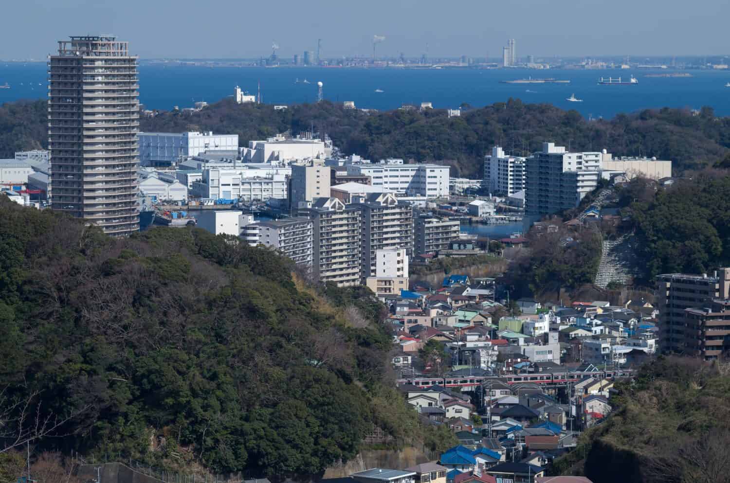 Scenery of Yokosuka City, Kanagawa Prefecture, Japan