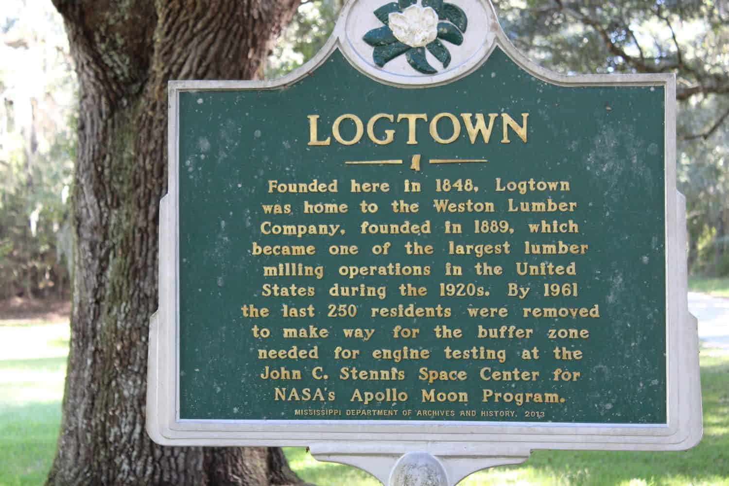 Logtown, Hancock County, Southeast Mississippi 
