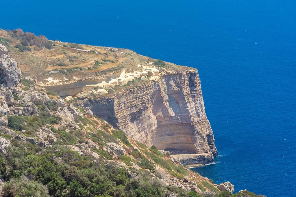 Coastal landscape of the Dingli Cliffs, Malta