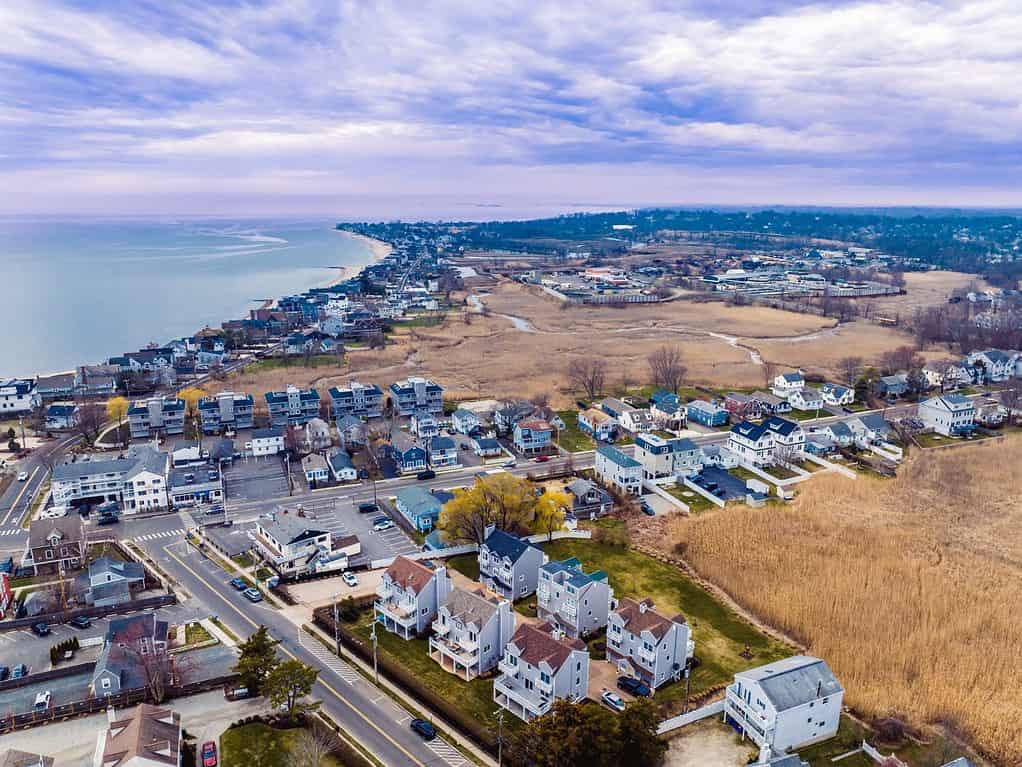 Coastal community and beach Fairfield Connecticut